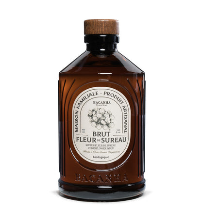 Bacanha -- Sirop saveur fleur de sureau brut bio - 400 ml