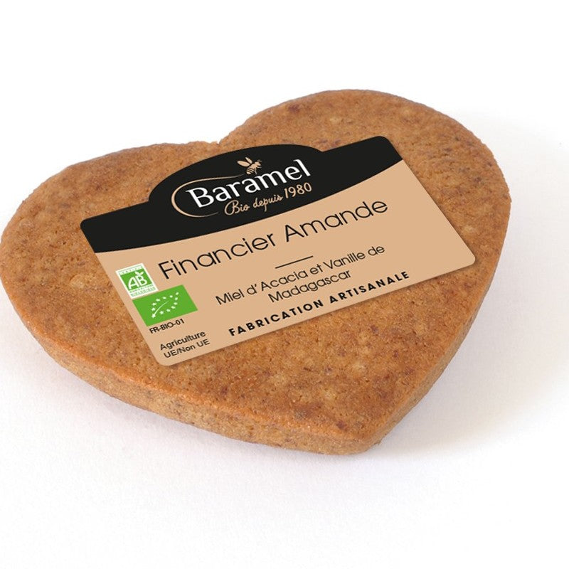 Baramel -- Financier amandes pur beurre et vanille de madagascar bio - 70 g