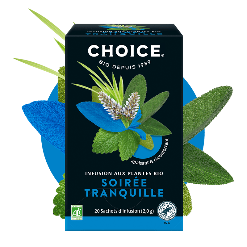 Choice -- Infusion bio soirée tranquille - 20 sachets